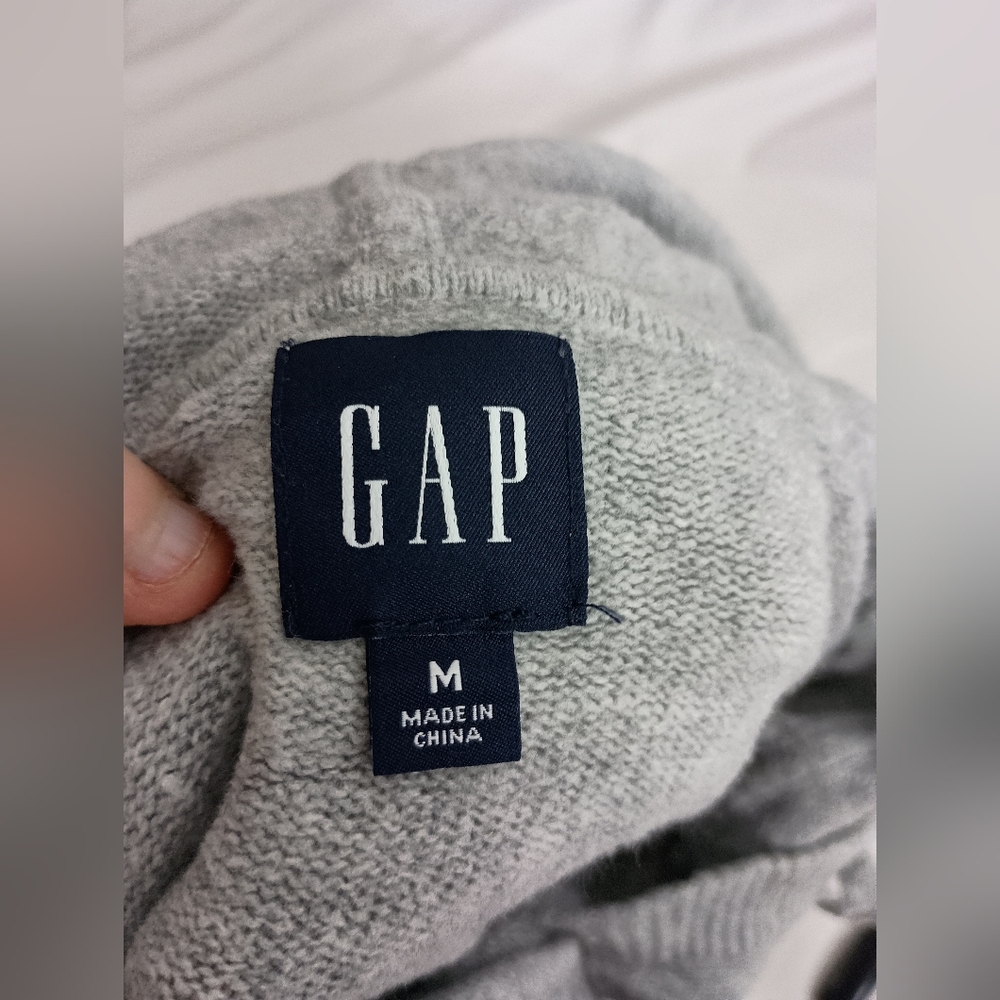 Gap Women's Fall Heather Gray Pullover Hooded Lig… - image 2